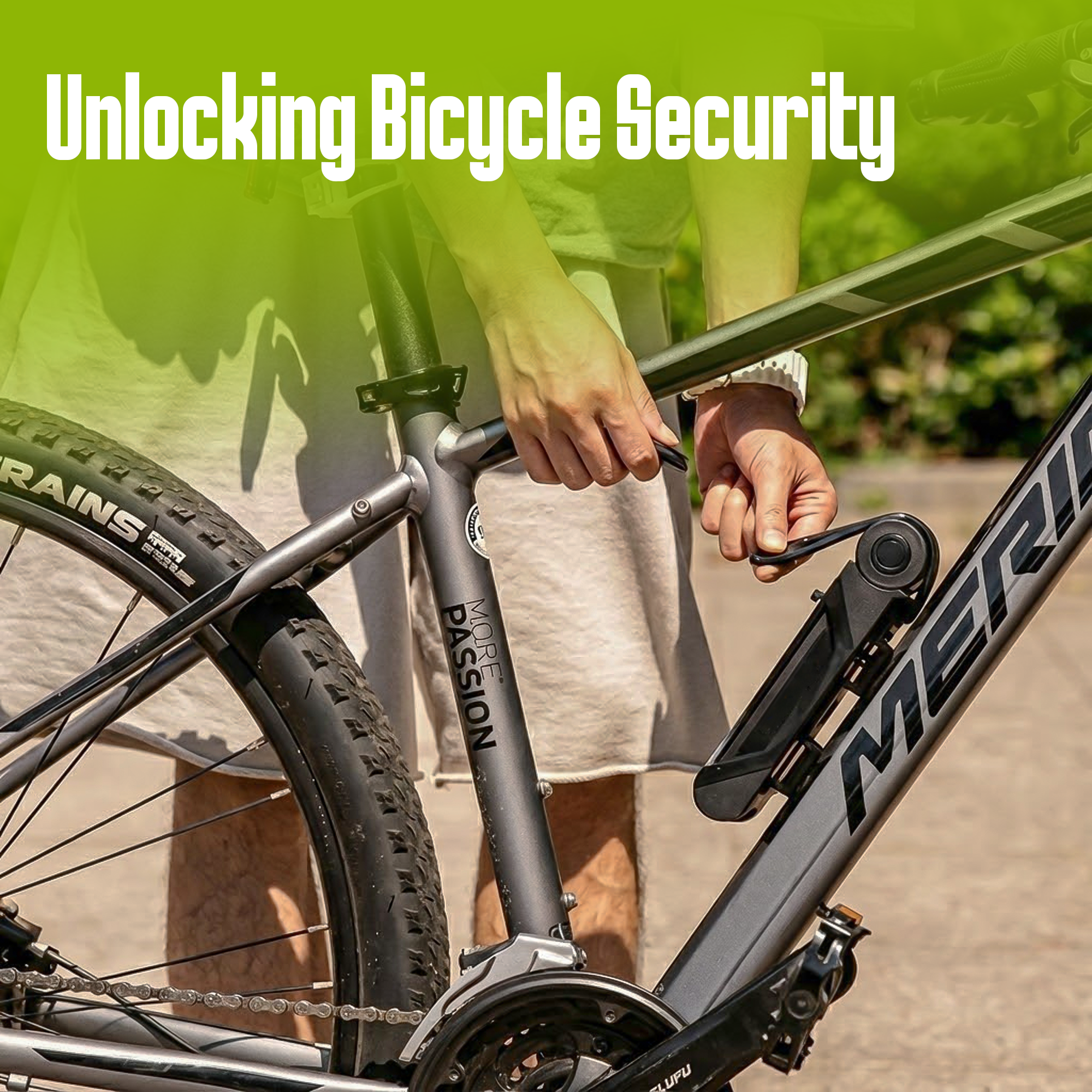 Premium bike lock angle four