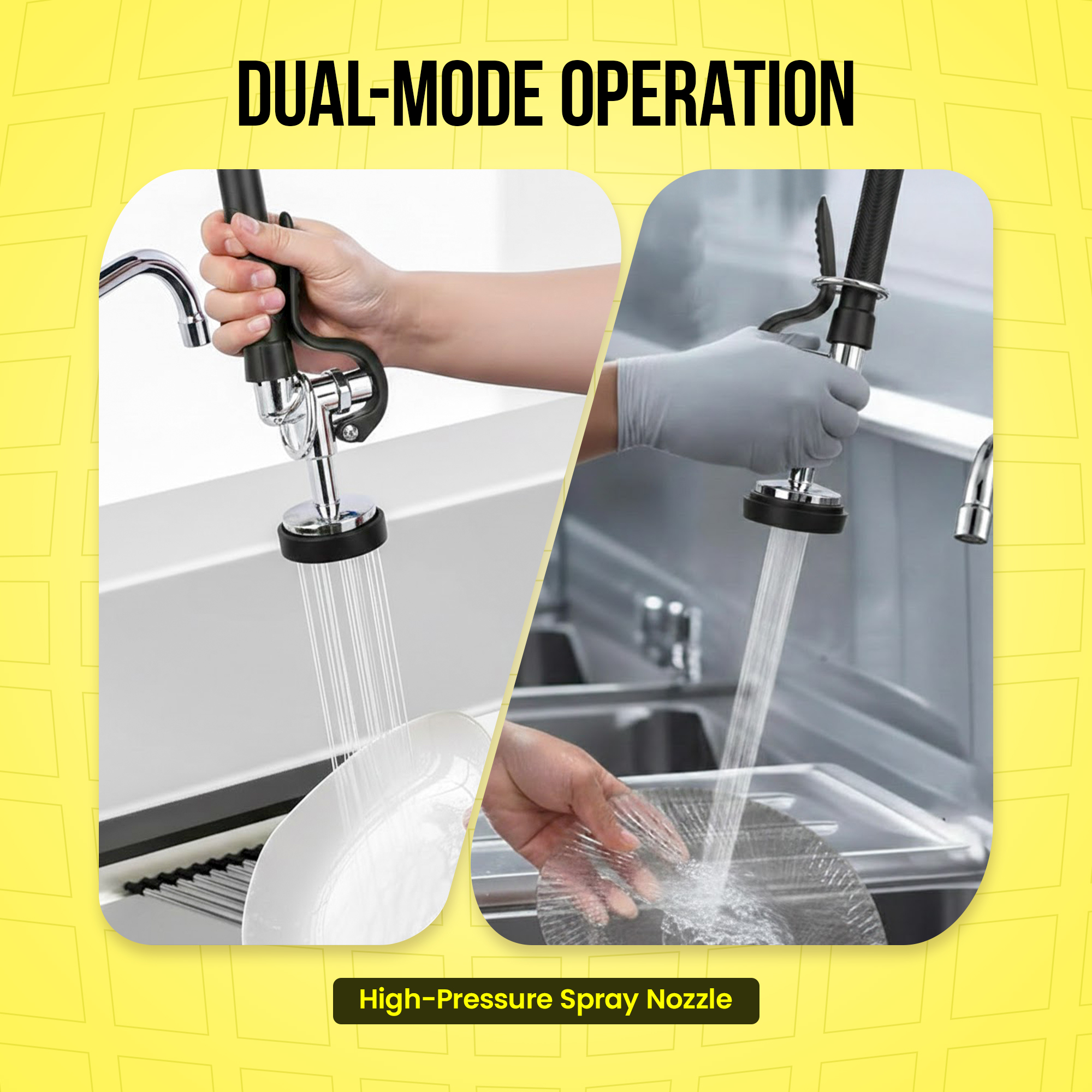 Spray valve with pre-rinse hose angle four