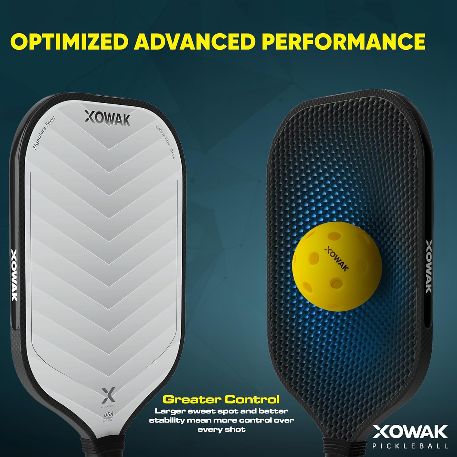 Xowak Pro Pearl paddle angle two